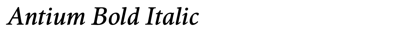 Antium Bold Italic image